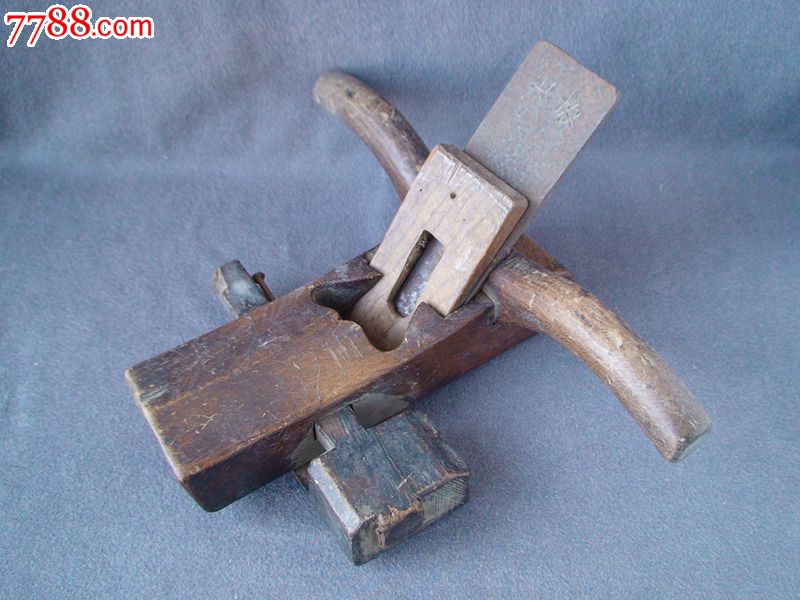 民国木工圆形起线木刨一只