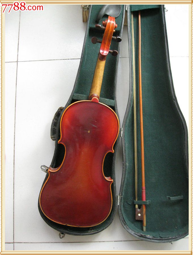 小提琴4/4广州市第一乐器生产合作社195几年的旧琴