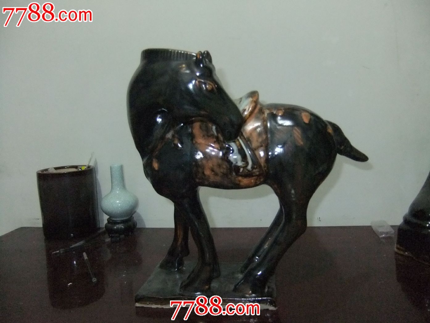 彭城花釉八骏马之回头马-se19699372-花釉/窑变瓷-零售-7788收藏