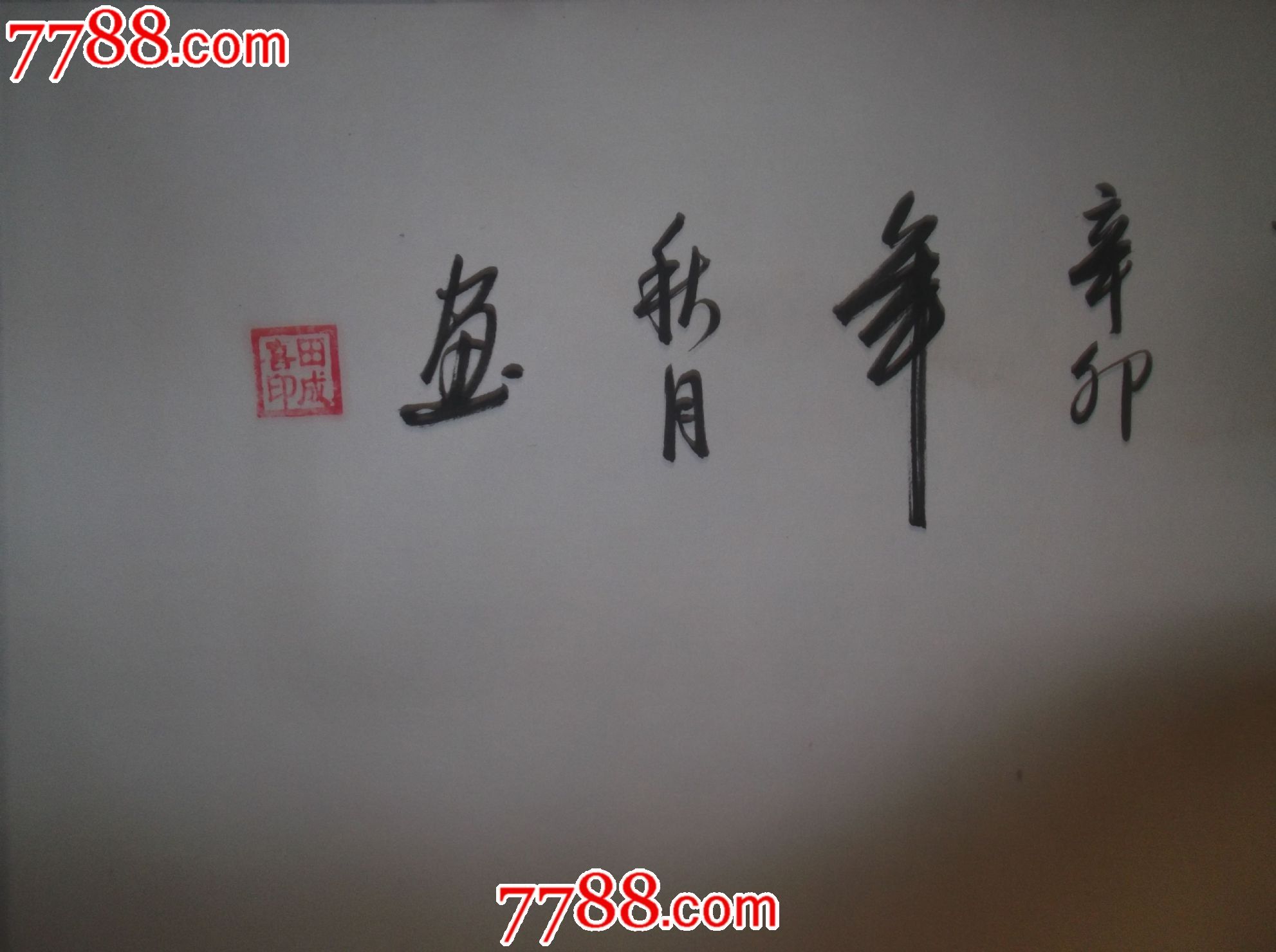 田成喜画一幅,原装原裱(360*88cm)包手绘