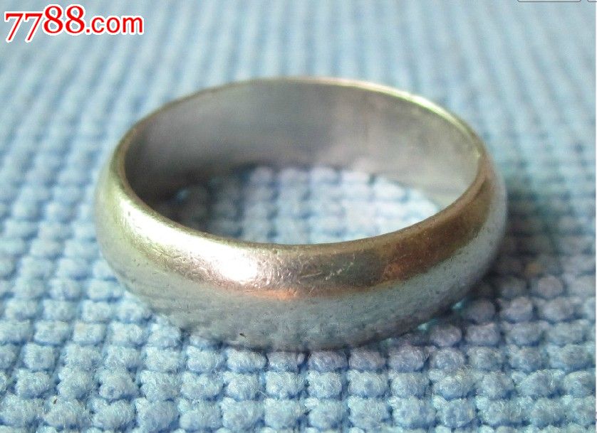 30年代法国老银戒指※素款韭菜边纯银戒指