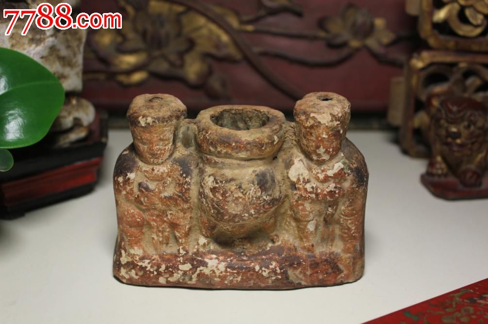 瓦雕灶君司命香炉