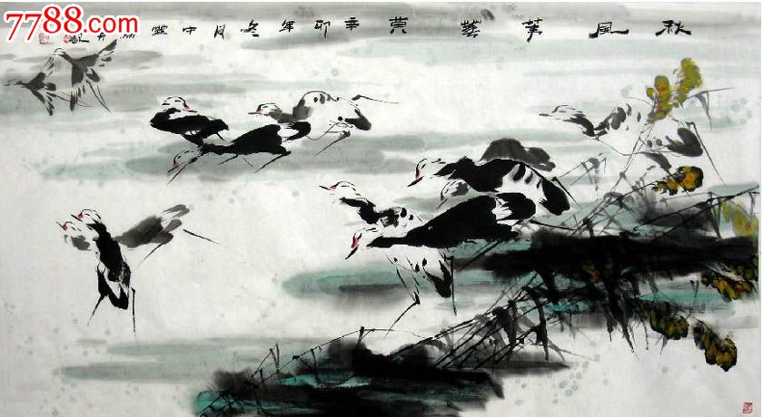 徐中华·六尺花鸟作品