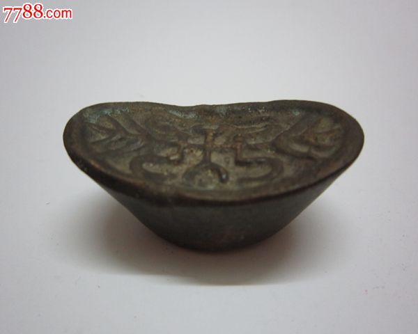 菜单 编号:铜杂件: se20753219,老仿金元宝 属性:其他铜杂件,,民国