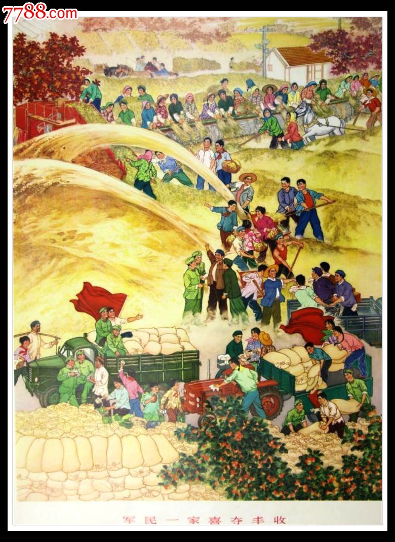 军民一家喜夺丰收