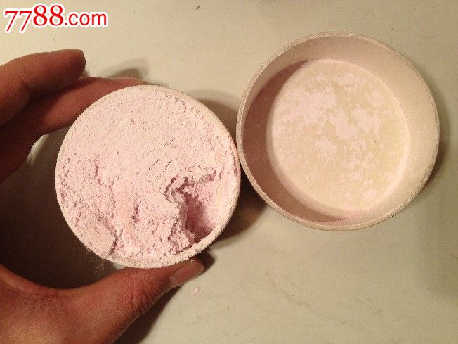 早期红花香粉胭脂一盒上海红星日用化学品