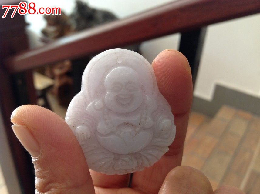 白色翡翠佛像挂件