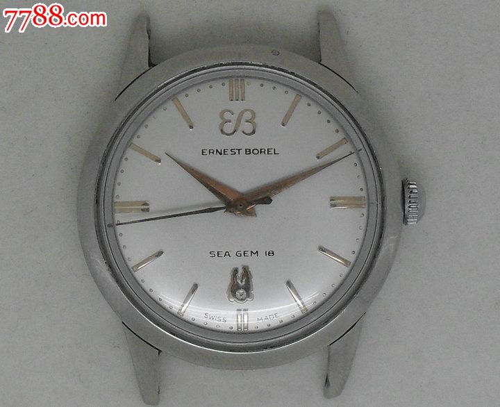 瑞士原装依保路ernestborel手卷上弦男士手表