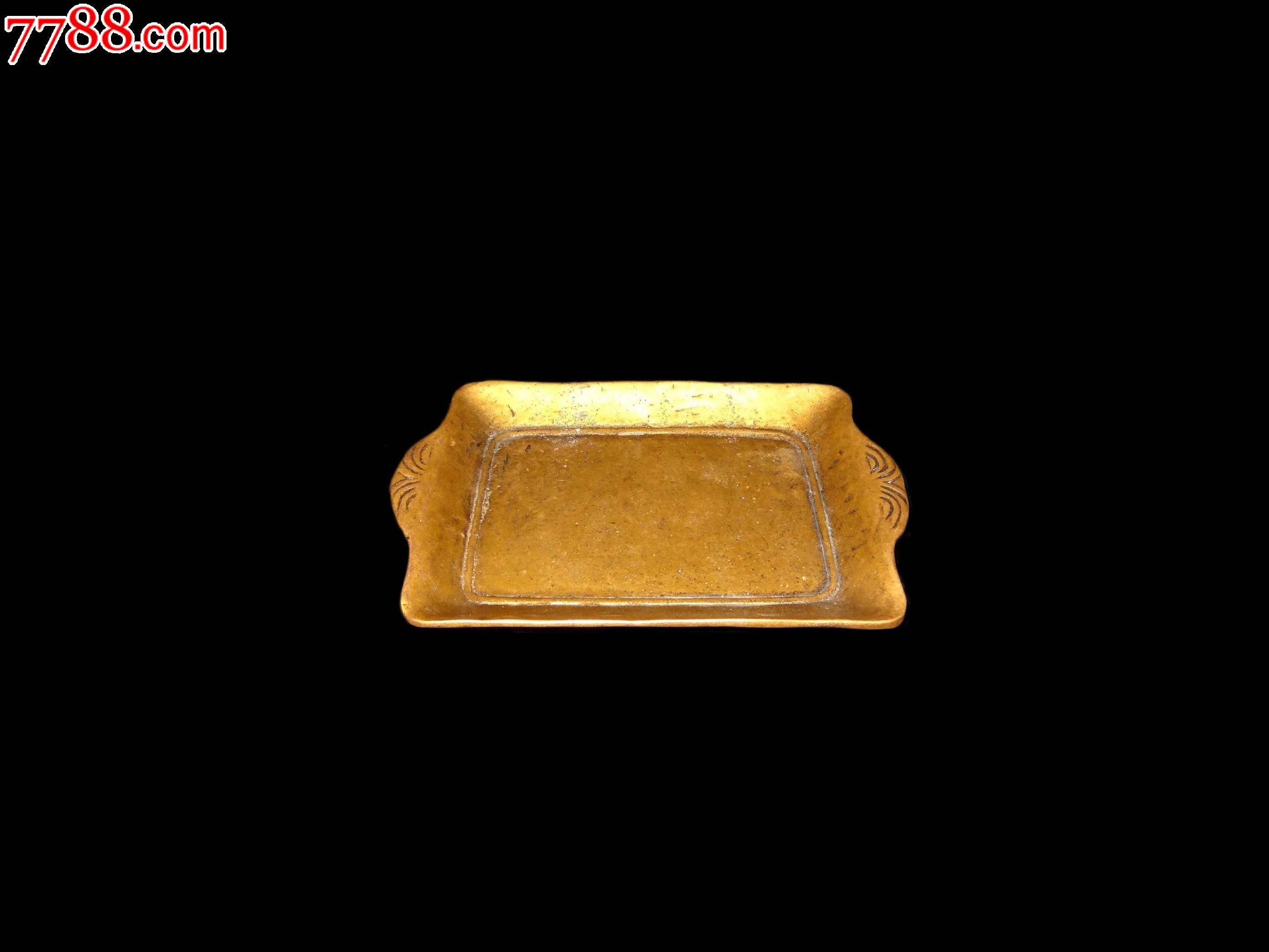 清61康熙黄金【"康熙年制"匜式盘】