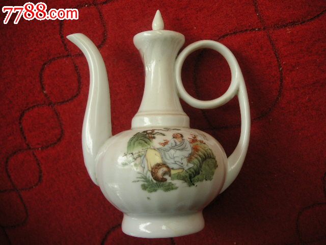 李白醉酒图瓜棱酒壶