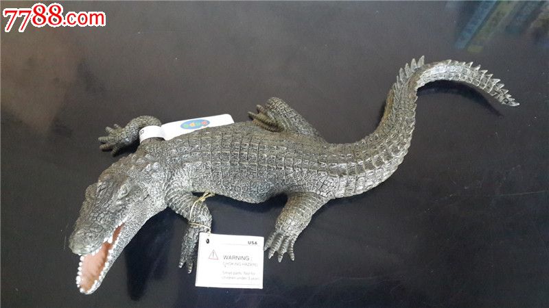 正品法国papo模型尼罗河鳄鱼21cm