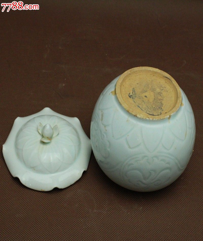 宋代湖田窑古瓷器影青釉刻花小罐-se21413170-青白瓷/影青瓷-零售