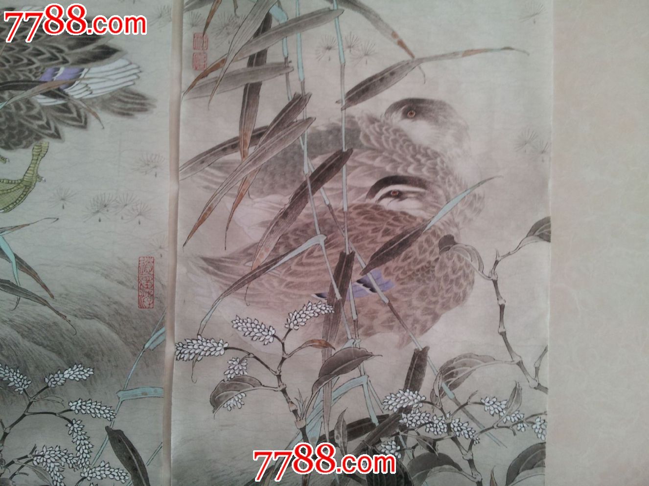 刘欣《花鸟-鸭子》