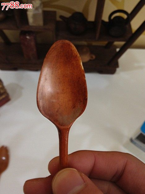 清代骨头材质饭勺骨勺02