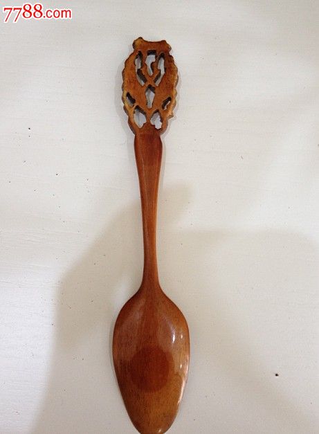 清代骨头材质饭勺骨勺01