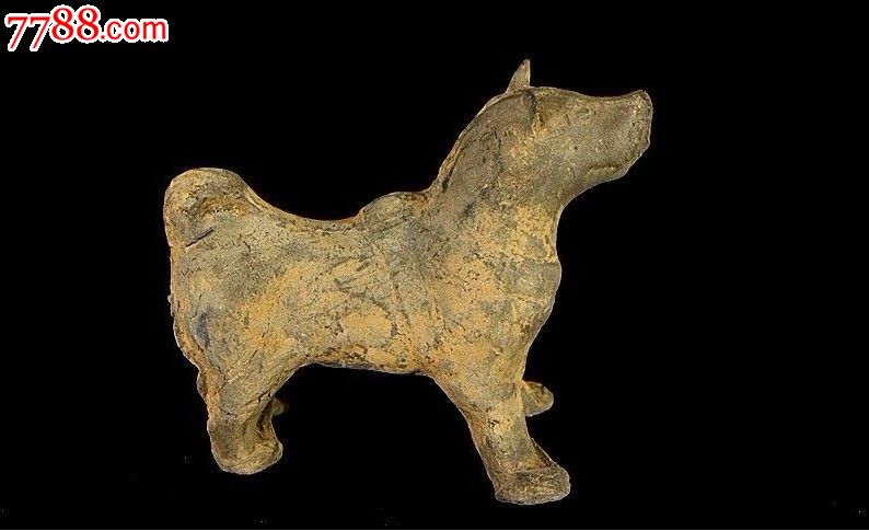 汉代灰陶狗