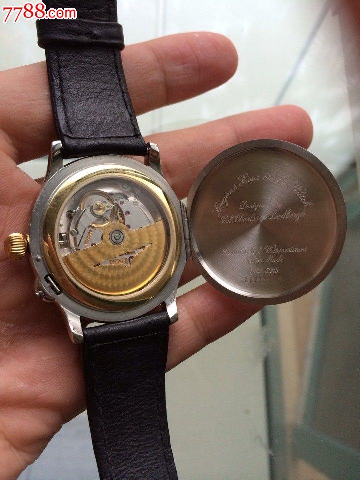 现货浪琴longines18k金圈990机芯林白自动机械表