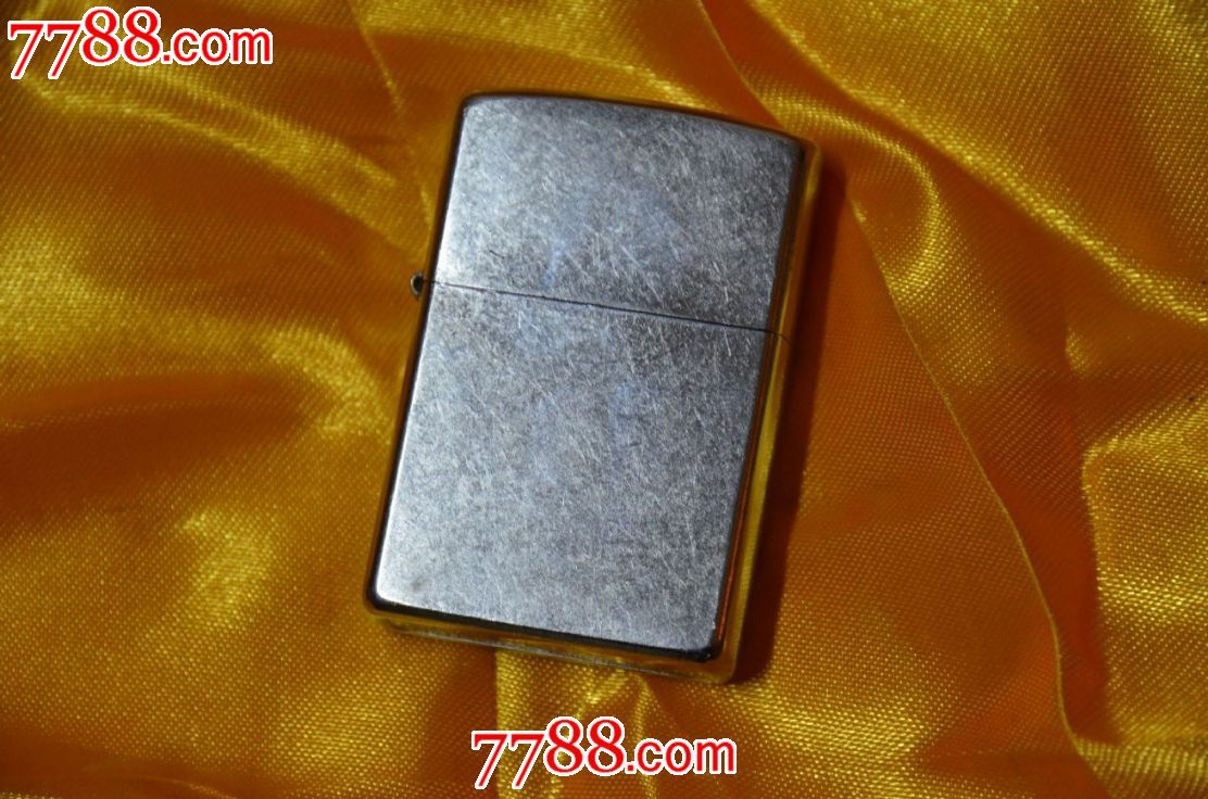 zippo芝宝打火机素面古银款