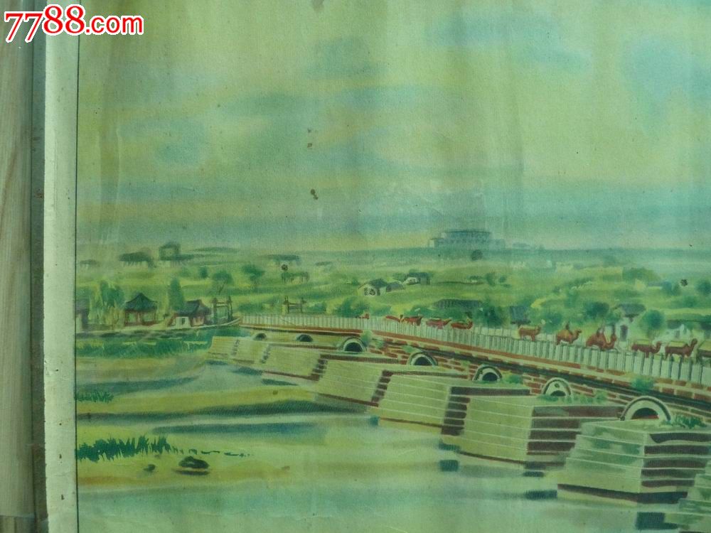 卢沟桥的简单绘画图图片