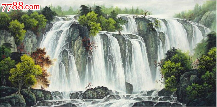 刘振辉·四尺青绿山水(中堂)