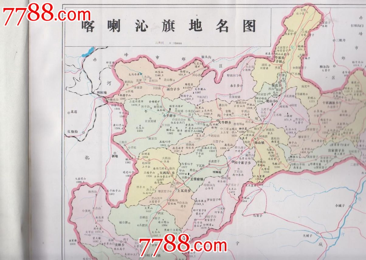 喀喇沁旗乃林镇地图图片
