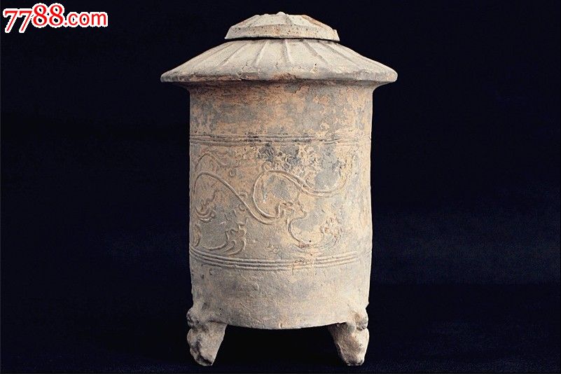 千年古陶----汉草龙纹陶粮仓_第1张_7788收藏__中国收藏热线