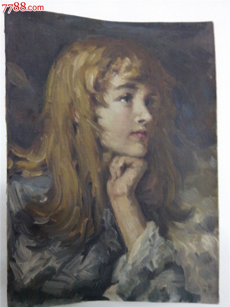 无款油画---海伦