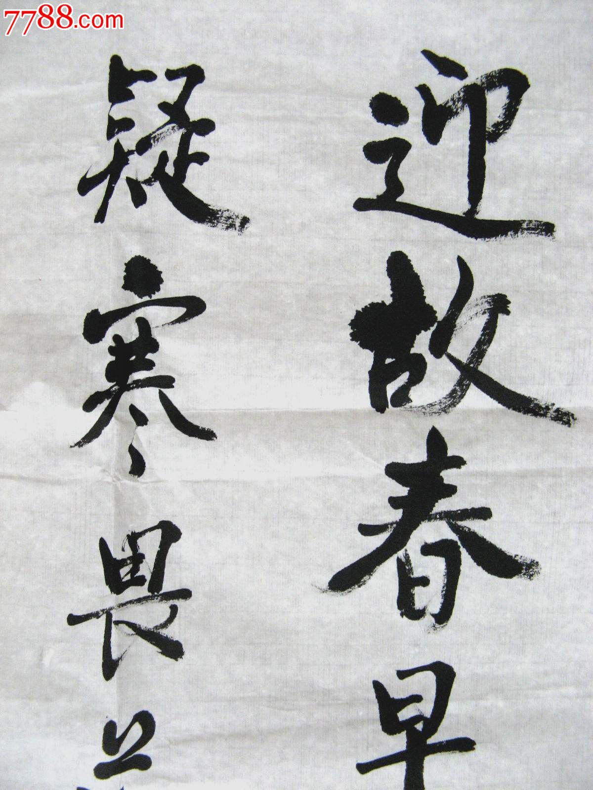 三尺条幅无款行书录南朝谢燮早梅