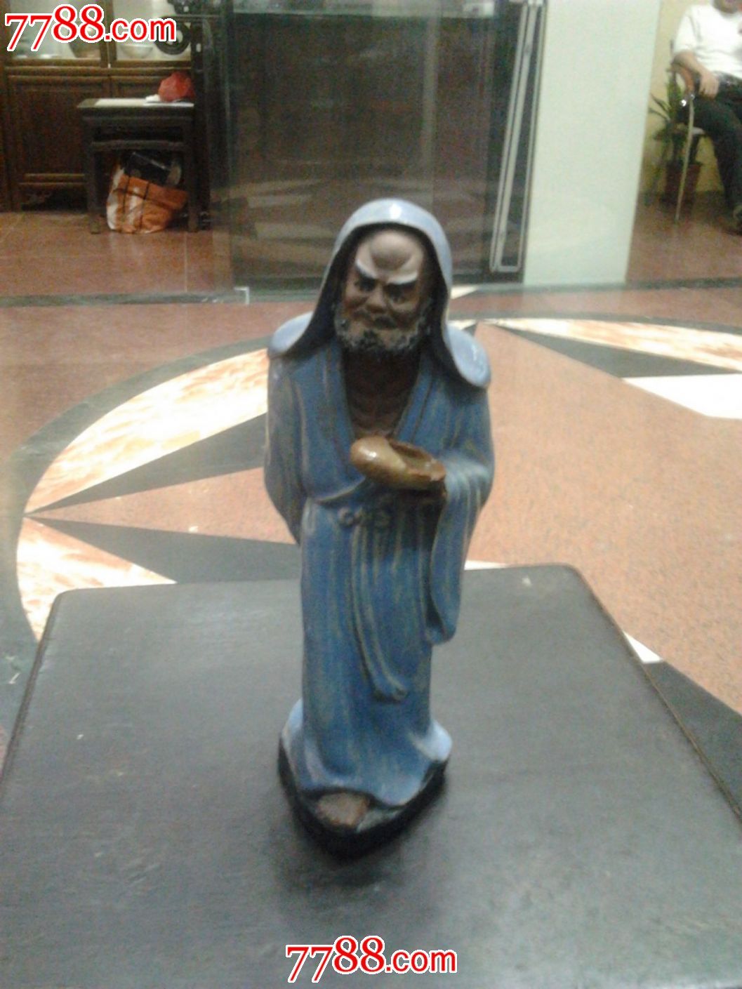 清末石湾大师陈渭岩-拾鞋罗汉(原作)(请莫点)