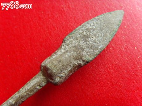 好品辽金带工青铜长杆弩机箭头箭簇长度145mm保真兵器a6.27