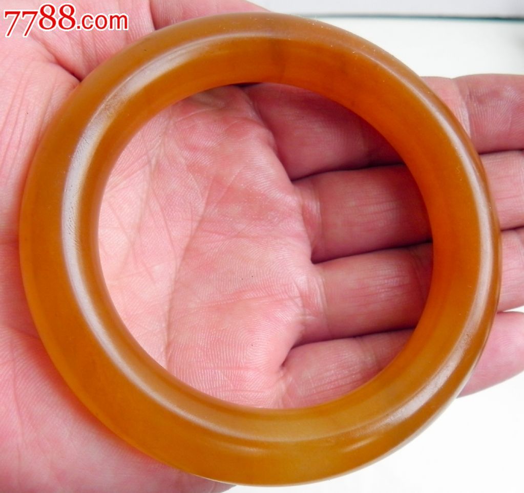 天然黄玉手镯1