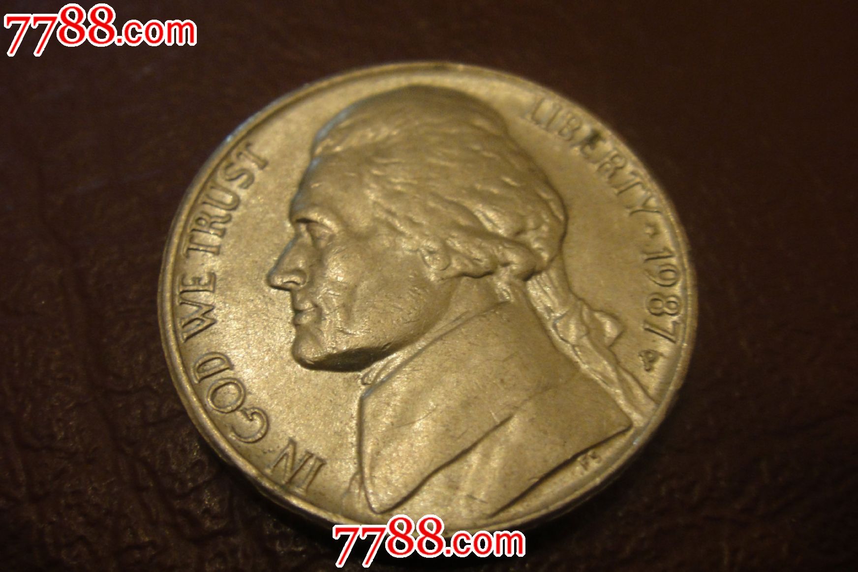 1987年美国5美分硬币(p版)
