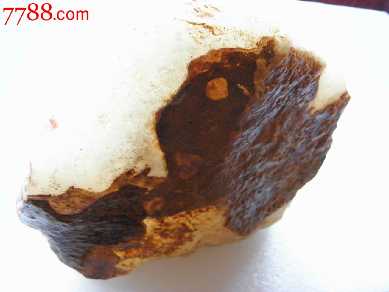 强者为王\/纯白极品珍珠蜡_黄蜡石\/蜡石_黄龙玉