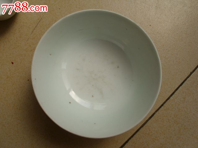50年代瓷碗水碗饭碗旧瓷器五十年代花碗蓝绿圈圈