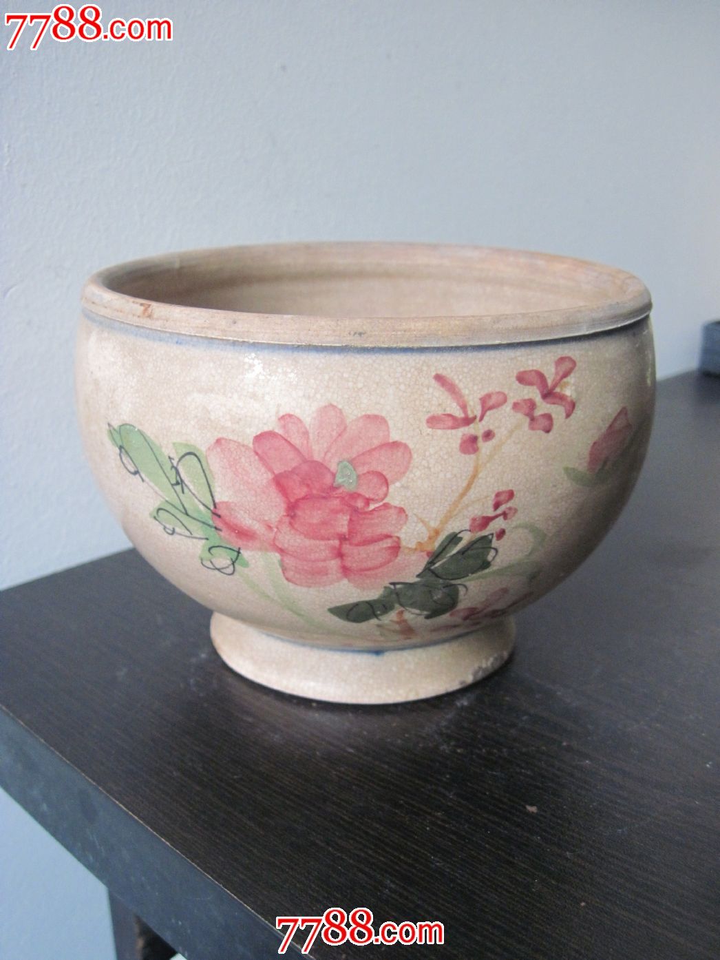 民国潮州窑五彩花卉纹百子千孙瓷罐