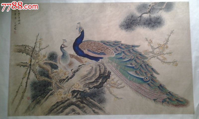 【公炜】孔雀图-se23254481-花鸟国画原作-零售-7788收藏