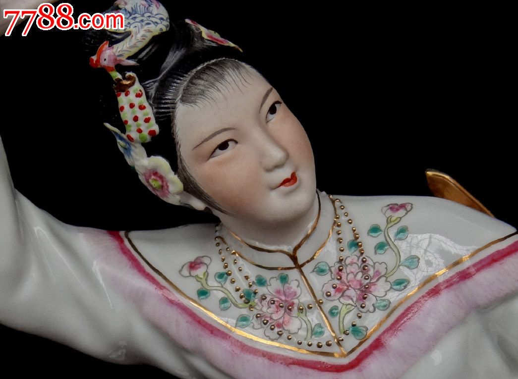 景德镇-文革瓷雕-舞剑50年代