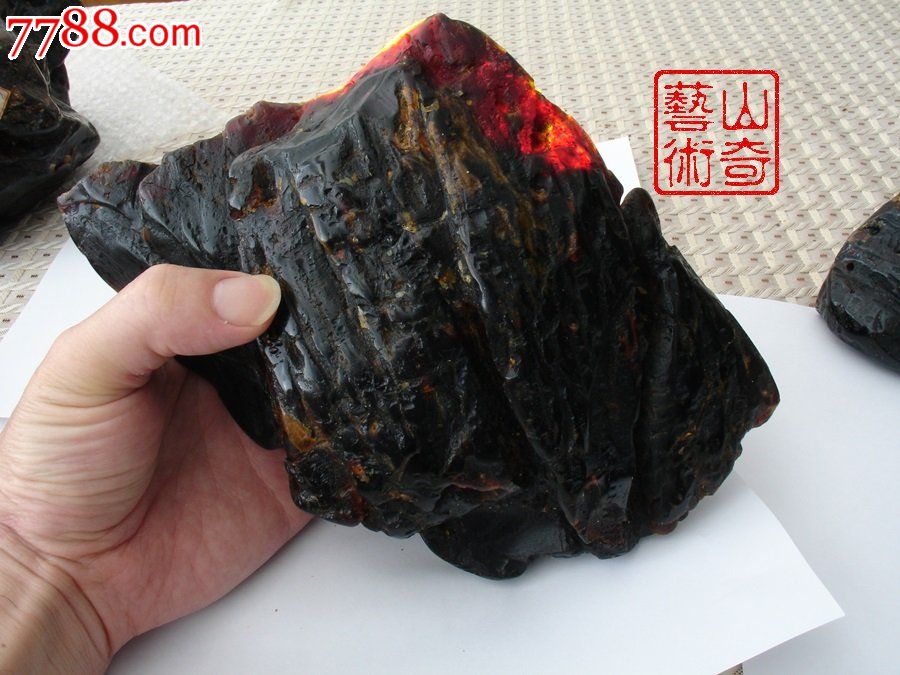 琥珀_翳珀_缅甸翳珀原石一批_1公克订价60rmb