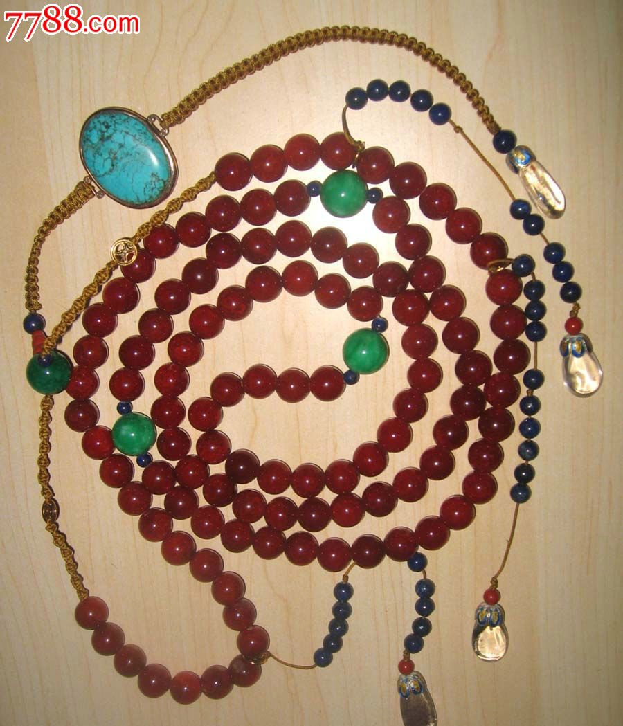 清老玛瑙朝珠串