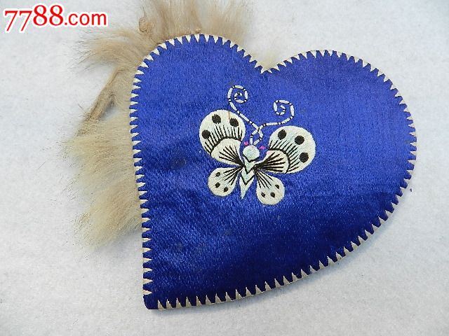 【蝴蝶图绣花单耳套1550】山西晋工老刺绣绣片