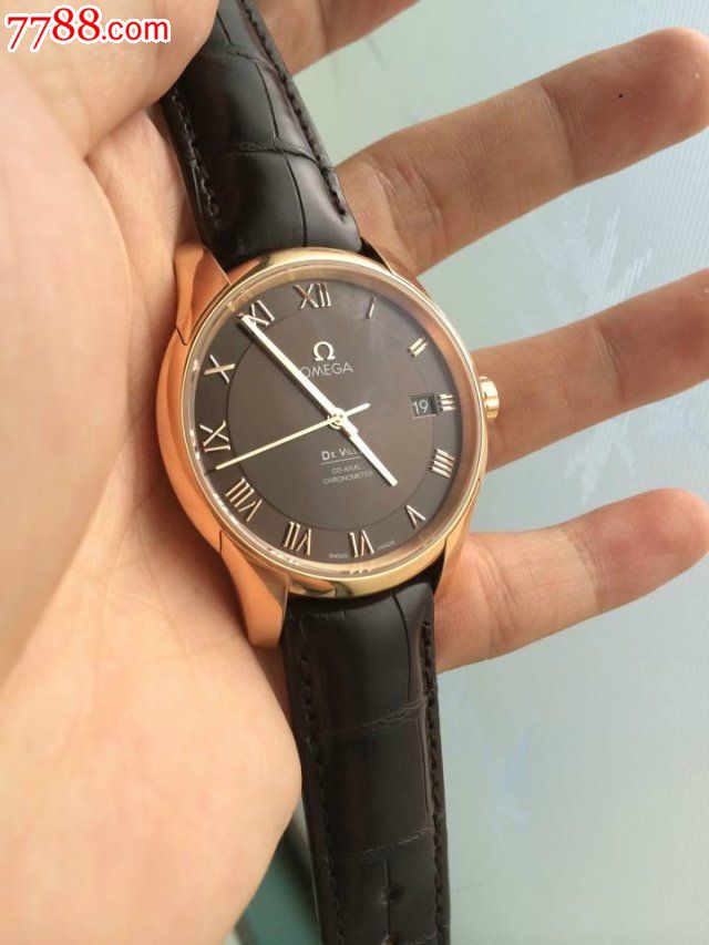 现货18k玫瑰金欧米茄omega同轴8501碟飞自动机械表