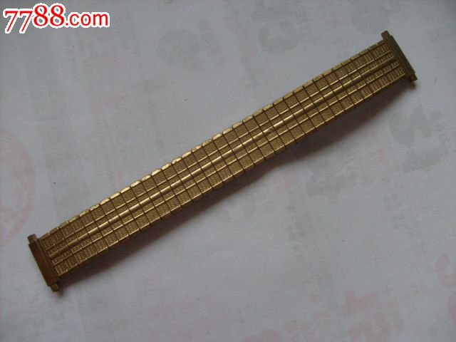 进口bambi牌包金弹簧男表带