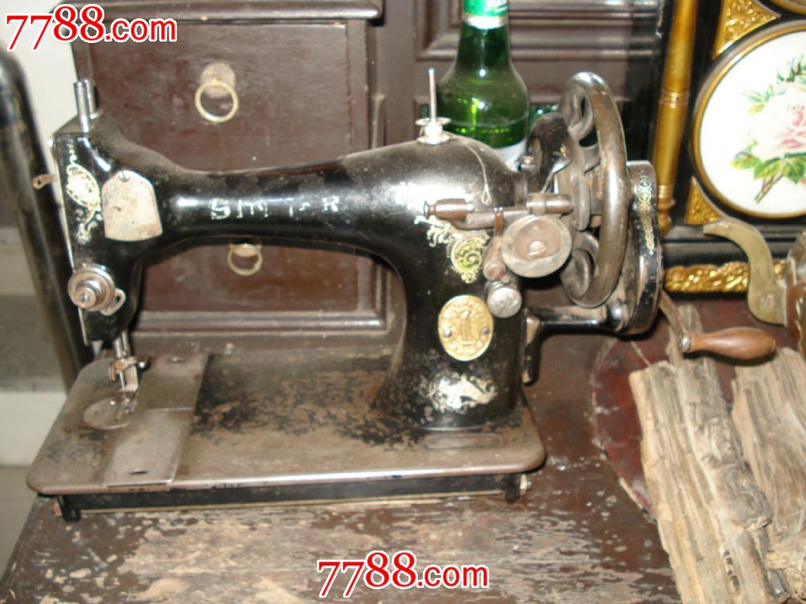 美国胜佳牌老手摇缝纫机