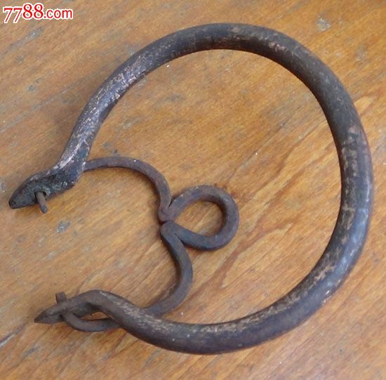 牵牛用的栓牛鼻子铜制老工具扣牛鼻环-se24491887-铜