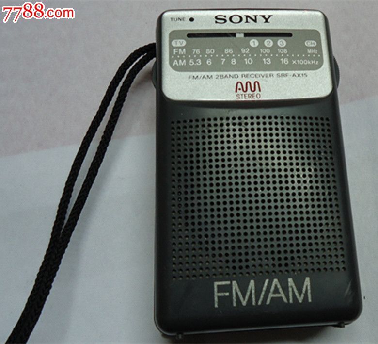 索尼收音机srf-ax15fm/am