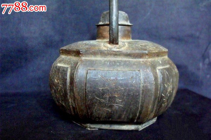 锡器收藏-民国锡壶《福祥锡铺款-好品难得》