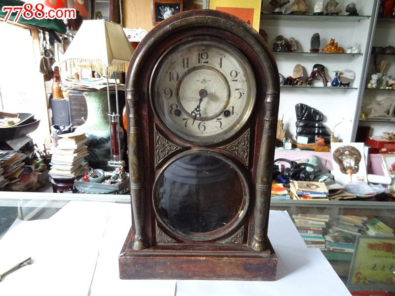 民国trademark老座钟古董钟表