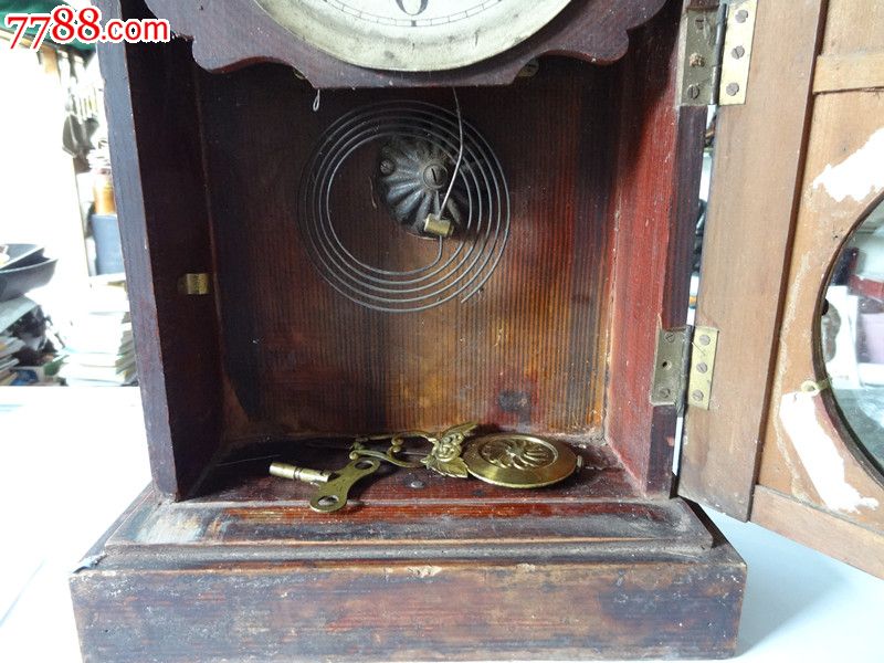 民国trademark老座钟古董钟表