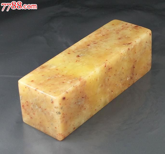 青田红星温润细腻硬度适中2.6x2.6x8.2cm