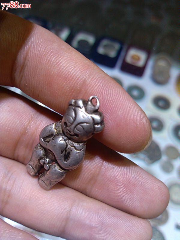 小银人银娃娃招财童子重量7克